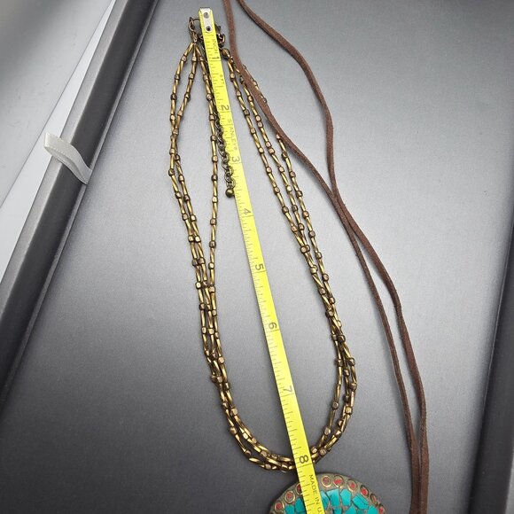 VTG Ethnic Copper & Brass Jewelry Necklaces Rings Earrings Bracelets Lot of 8 - Picture 12 of 14